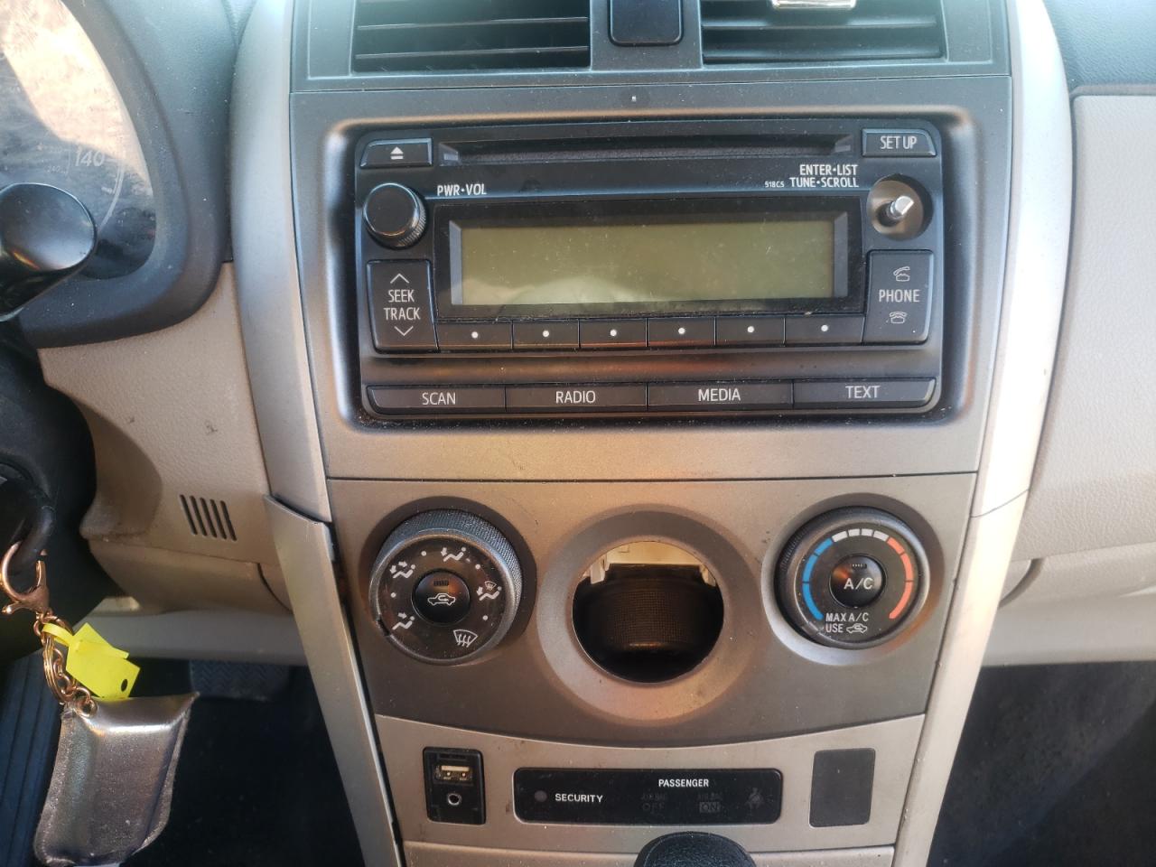 Photo 9 from auction – 2012 TOYOTA COROLLA BA with VIN 2T1BU4EE0CC794999