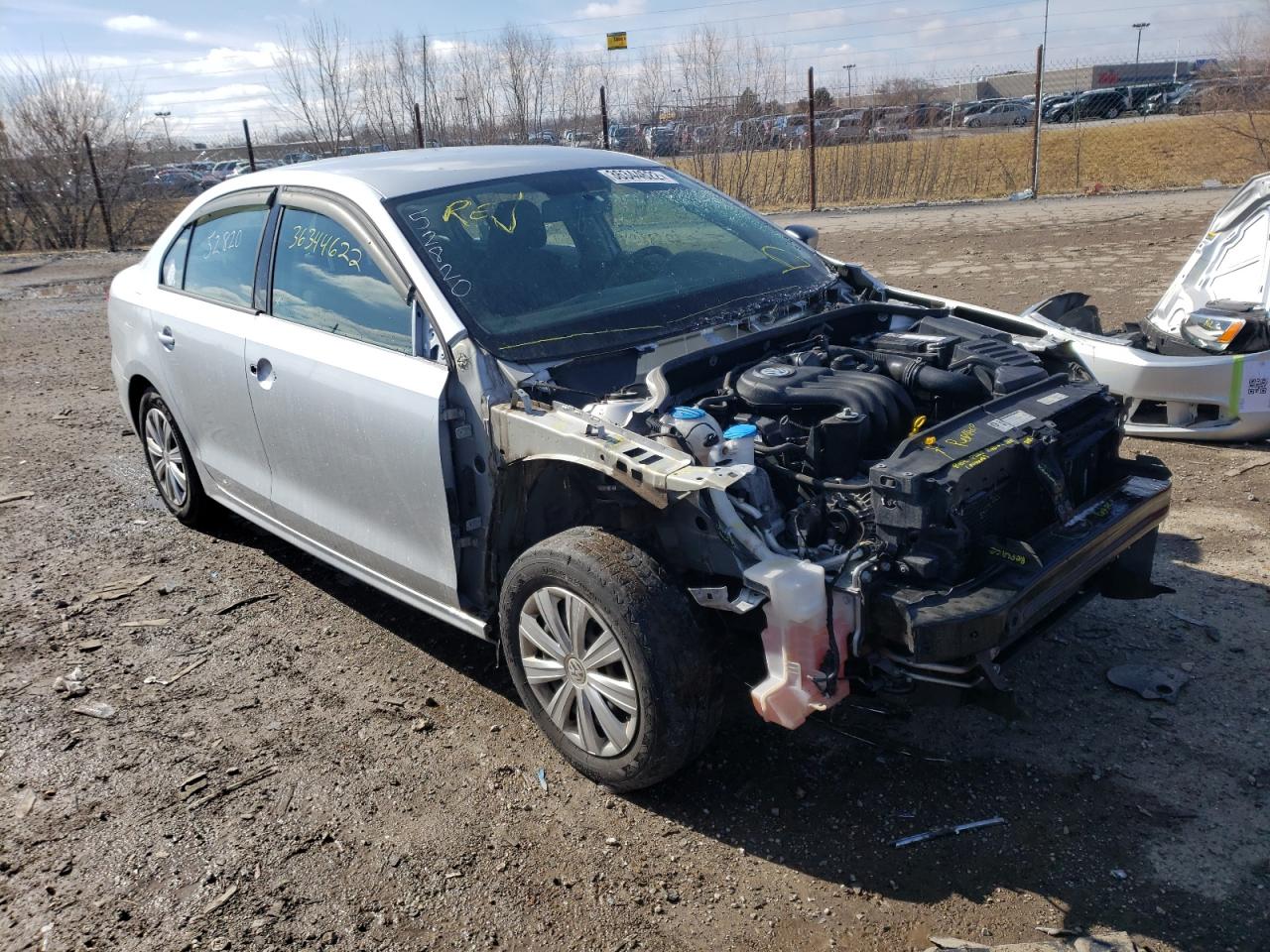 VOLKSWAGEN JETTA BASE 2014 with VIN 3VW1K7AJ0EM435603 - Photo from auction