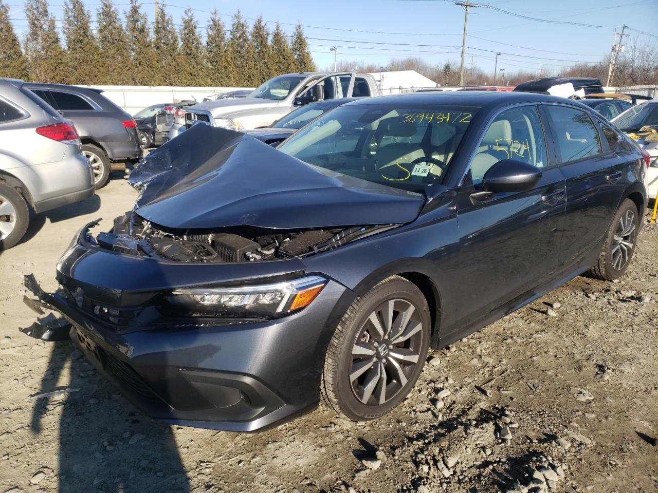 Photo 2 from auction – 2022 HONDA CIVIC EX with VIN JHMFE1F78NX007183