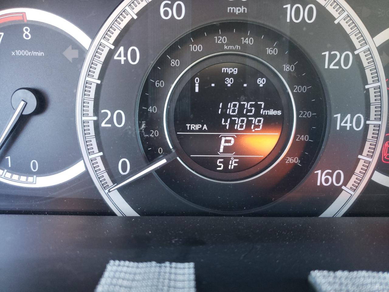 Photo 8 from auction – 2014 HONDA ACCORD EX with VIN 1HGCR2F76EA044218