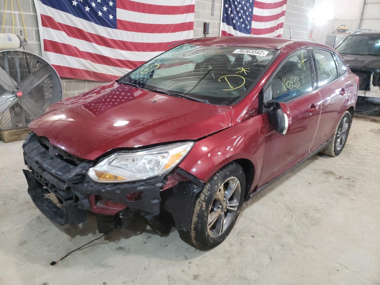 Photo 2 from auction – 2013 FORD FOCUS SE with VIN 1FADP3F21DL350898