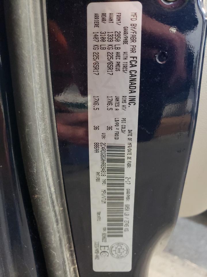 Photo 10 from auction – 2017 DODGE GRAND CARA with VIN 2C4RDGBG0HR694818