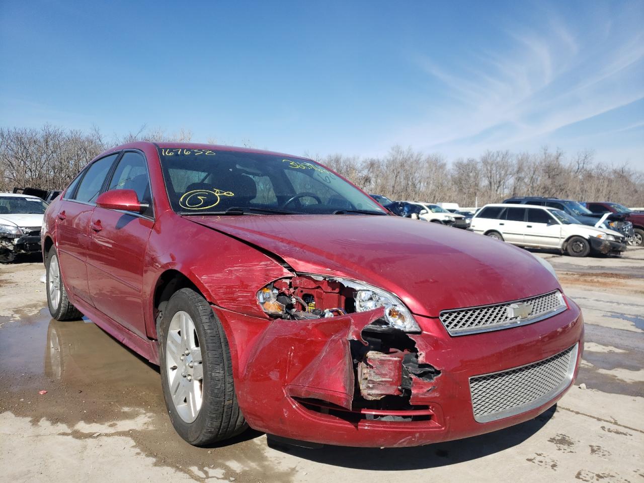 CHEVROLET IMPALA LT 2013 with VIN 2G1WB5E35D1167638 - Photo from auction