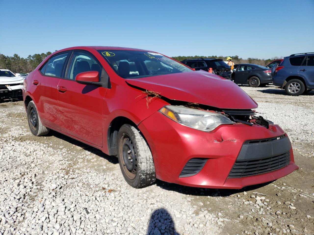 TOYOTA COROLLA L 2014 with VIN 2T1BURHE2EC142722 - Photo from auction