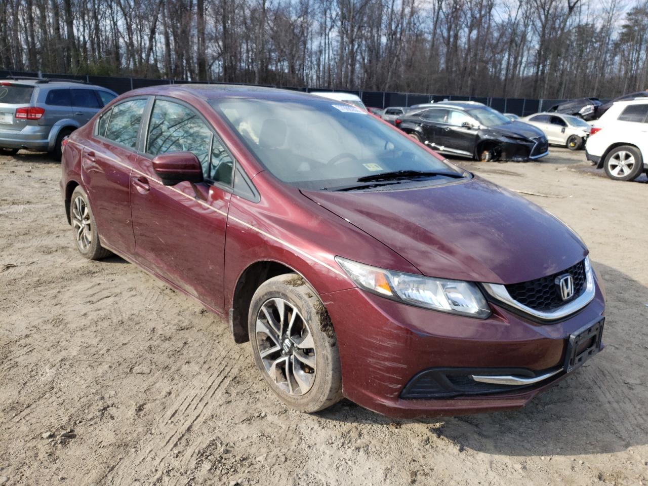 Photo 1 from auction – 2014 HONDA CIVIC EX with VIN 2HGFB2F82EH557347