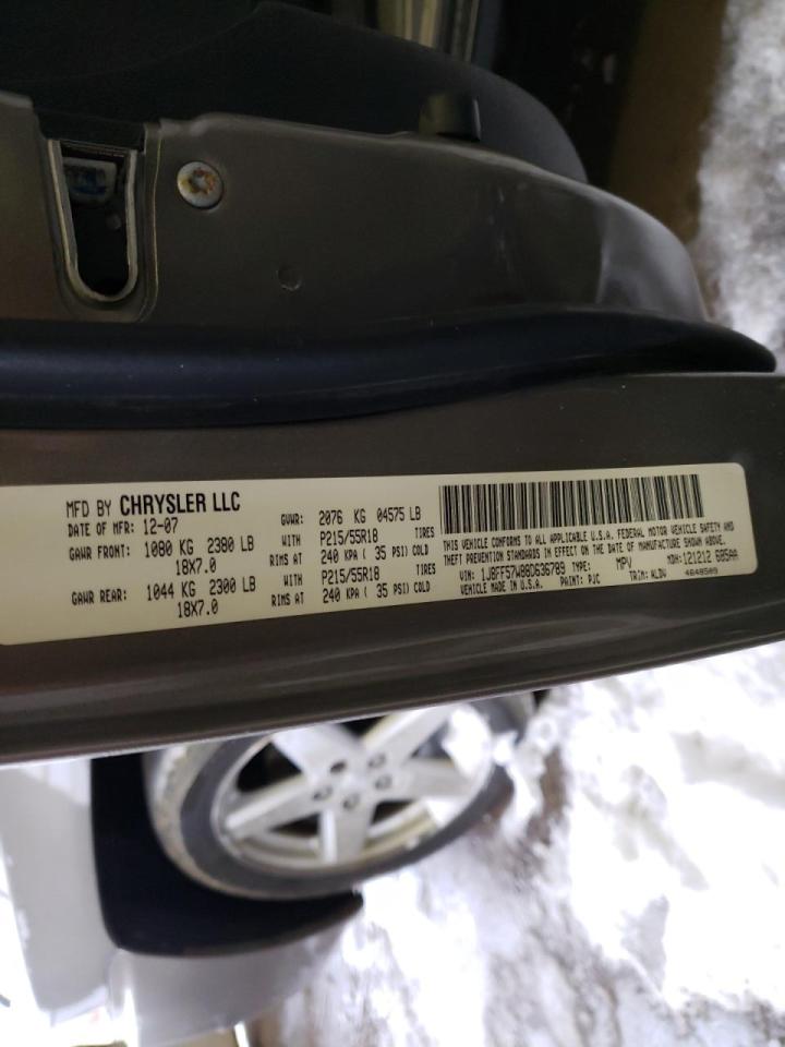 Photo 10 from auction – 2008 JEEP COMPASS LI with VIN 1J8FF57W88D636789