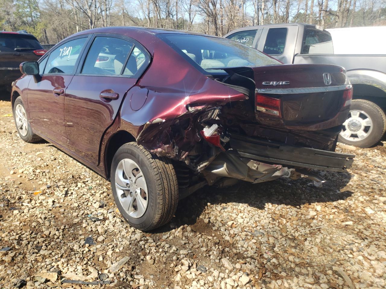 Photo 3 from auction – 2014 HONDA CIVIC LX with VIN 19XFB2F53EE030479