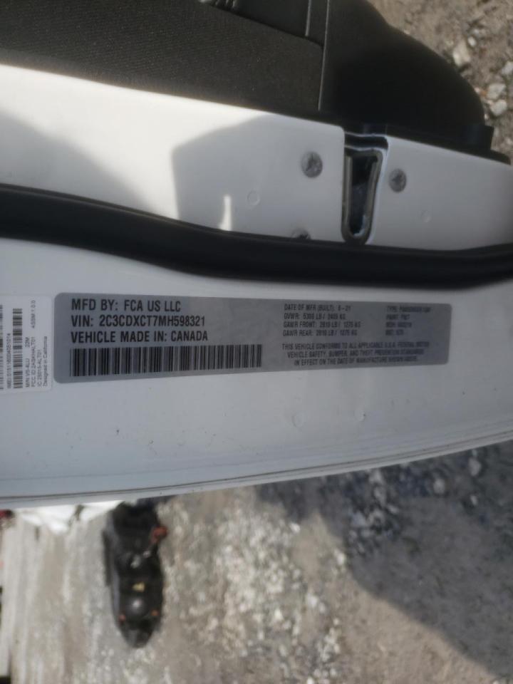 Photo 10 from auction – 2021 DODGE CHARGER R/ with VIN 2C3CDXCT7MH598321