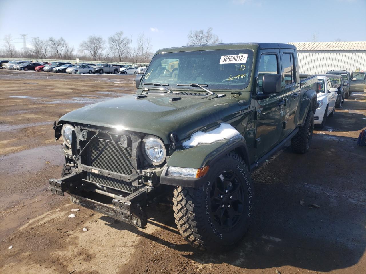 Photo 2 from auction – 2021 JEEP GLADIATOR with VIN 1C6HJTAG0ML604981