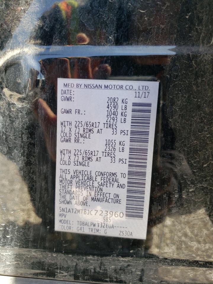 Photo 10 from auction – 2018 NISSAN ROGUE S with VIN 5N1AT2MT8JC723960
