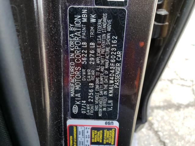 Photo 10 from auction – 2015 KIA K900 with VIN KNALW4D43F6023162