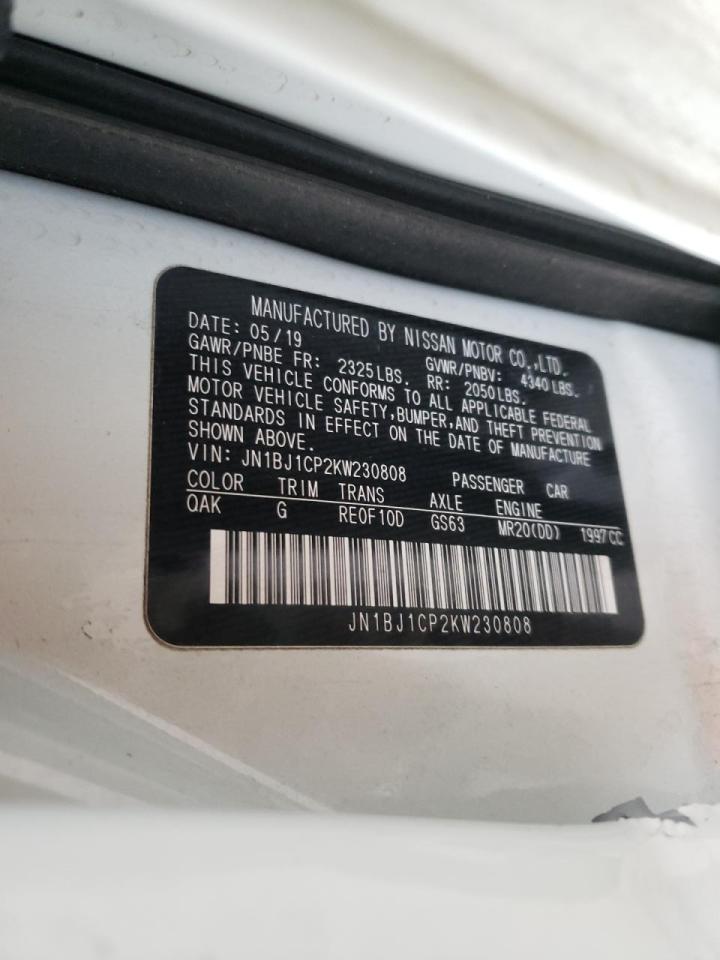 Photo 10 from auction – 2019 NISSAN ROGUE with VIN JN1BJ1CP2KW230808
