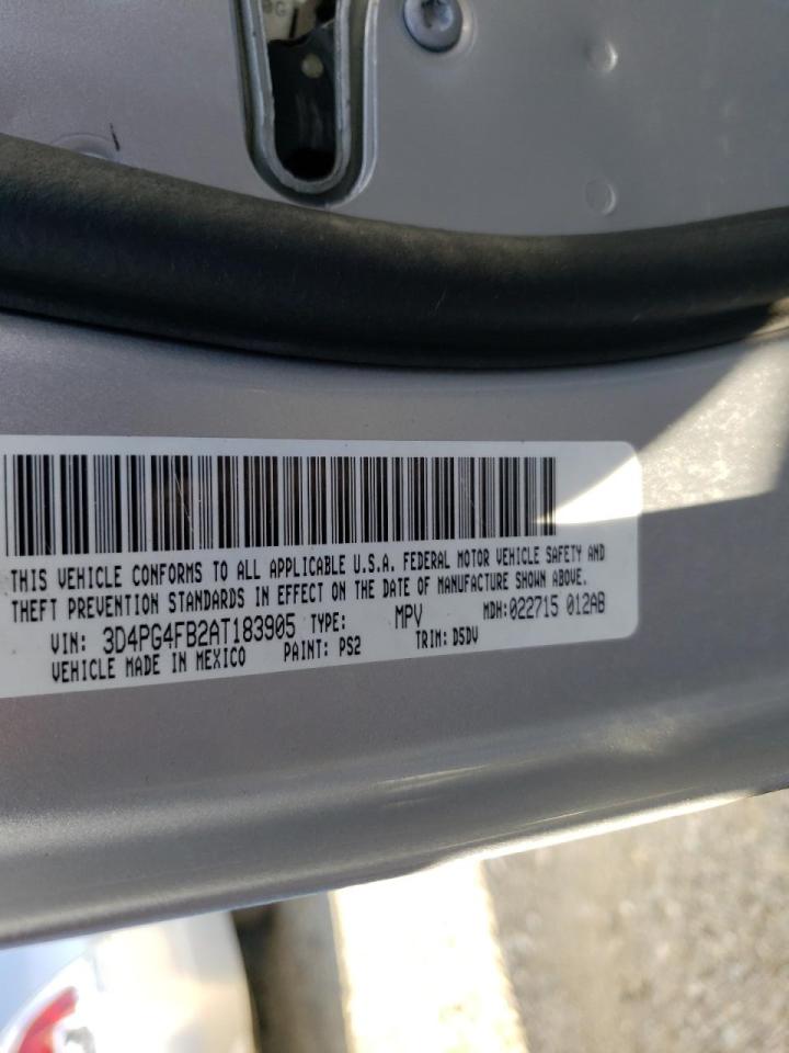 Photo 10 from auction – 2010 DODGE JOURNEY SE with VIN 3D4PG4FB2AT183905