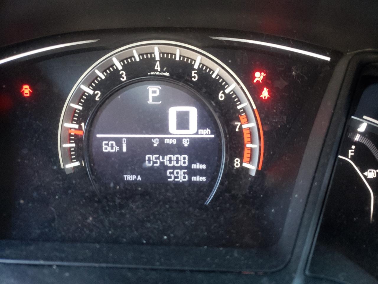Photo 8 from auction – 2016 HONDA CIVIC LX with VIN 19XFC2F53GE079083