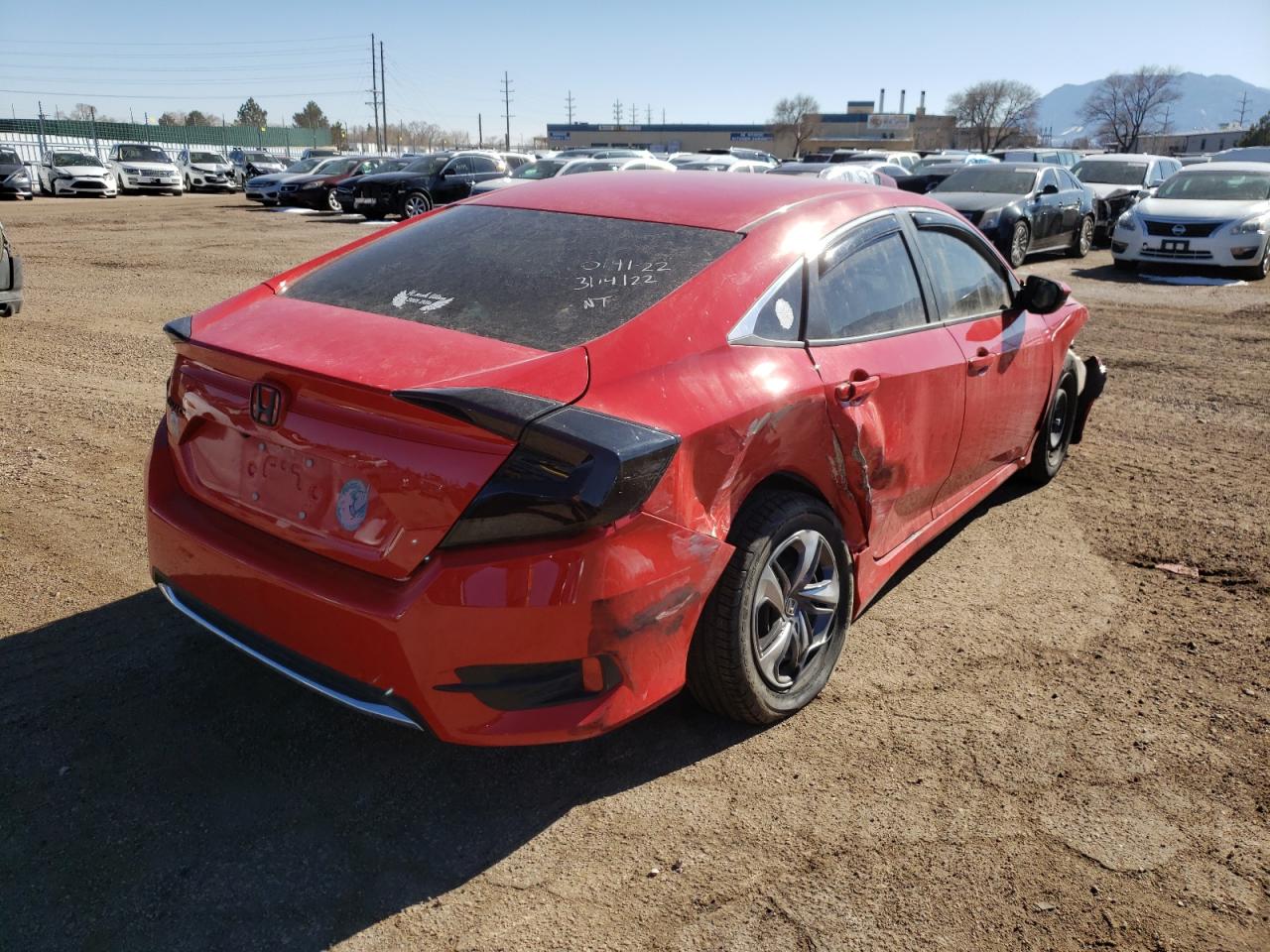 Photo 4 from auction – 2019 HONDA CIVIC LX with VIN 2HGFC2F66KH537089