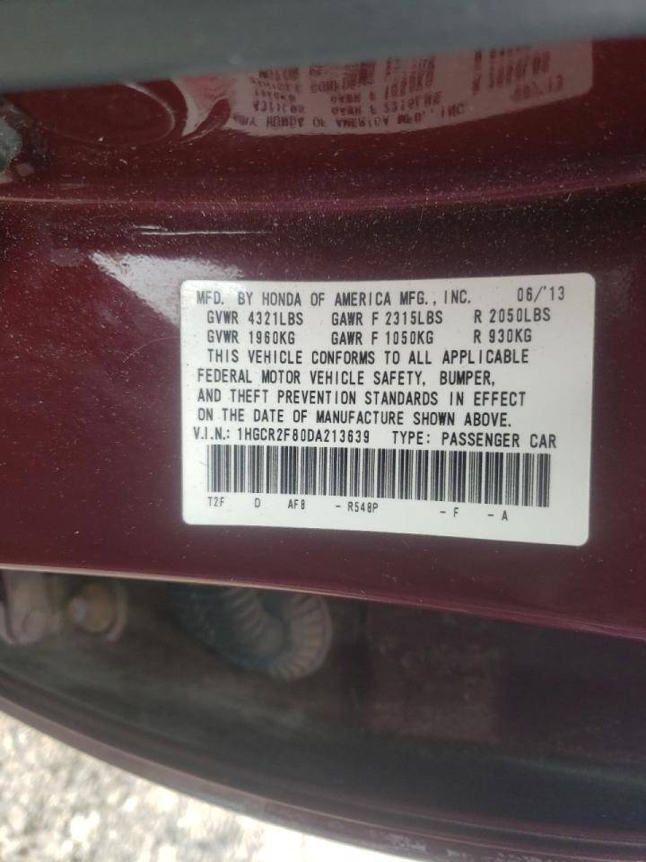 Photo 10 from auction – 2013 HONDA ACCORD EXL with VIN 1HGCR2F80DA213639