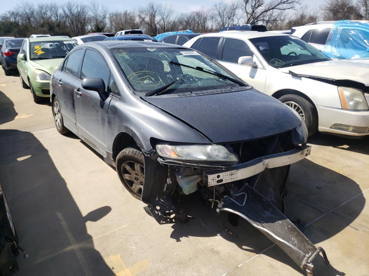 HONDA CIVIC LX 2011 with VIN 19XFA1F51BE035530 - Photo from auction