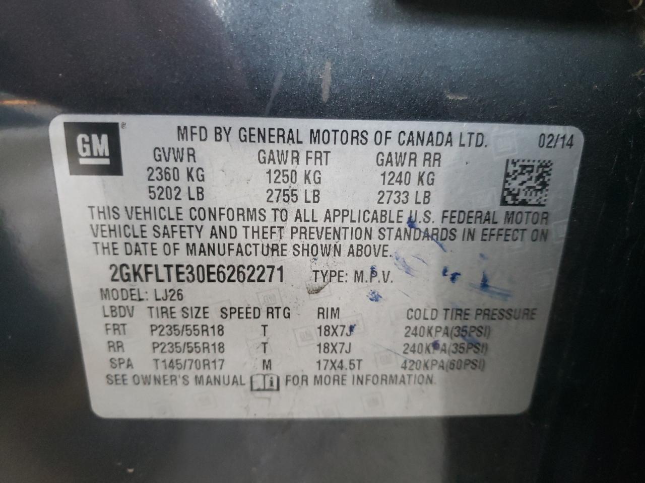 Photo 10 from auction – 2014 GMC TERRAIN SL with VIN 2GKFLTE30E6262271