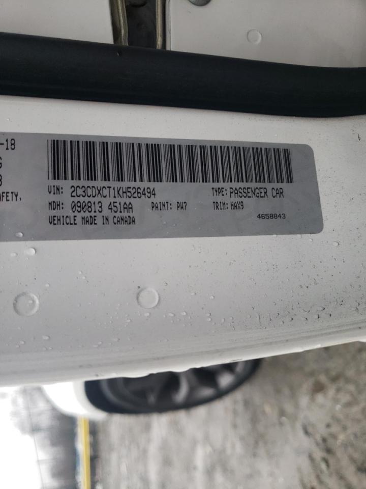 Zdjęcie 10 z aukcji – 2019 DODGE CHARGER R/ z VIN 2C3CDXCT1KH526494