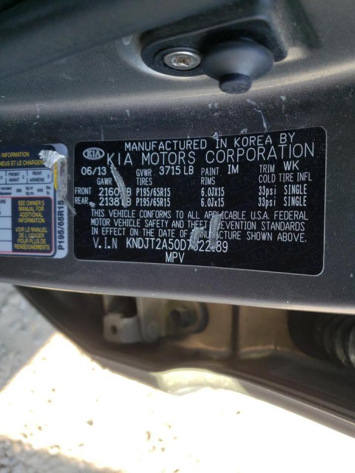 Photo 10 from auction – 2013 KIA SOUL with VIN KNDJT2A50D7622189