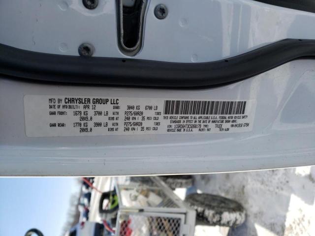 Photo 10 from auction – 2012 DODGE RAM 1500 S with VIN 1C6RD6HT3CS268179