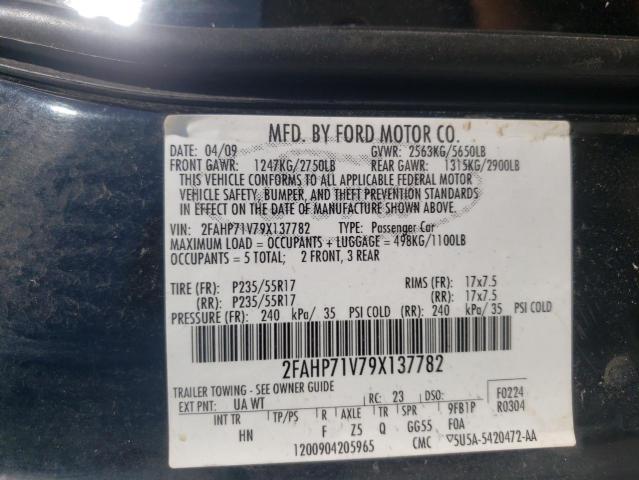 Photo 10 from auction – 2009 FORD CROWN VICT with VIN 2FAHP71V79X137782