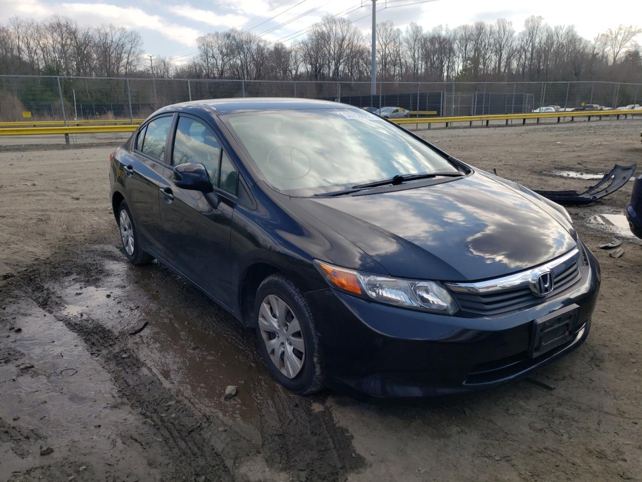 HONDA CIVIC LX 2012 with VIN 19XFB2F52CE110238 - Photo from auction