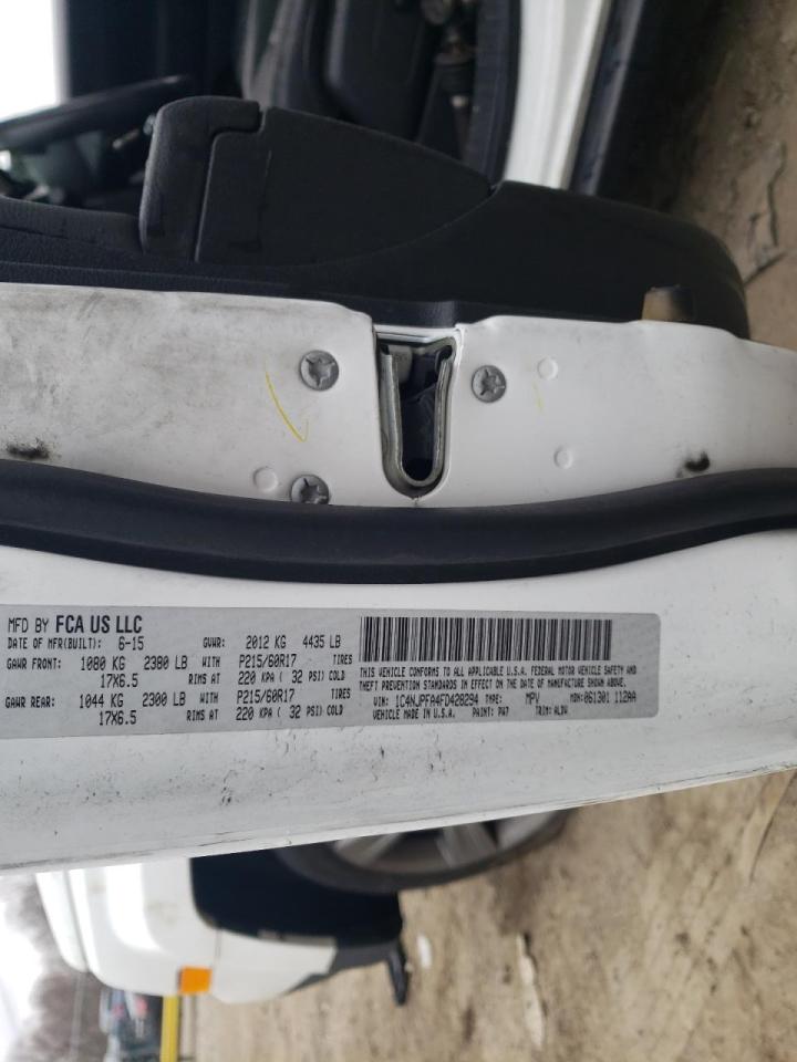 Photo 10 from auction – 2015 JEEP PATRIOT LA with VIN 1C4NJPFA4FD428294