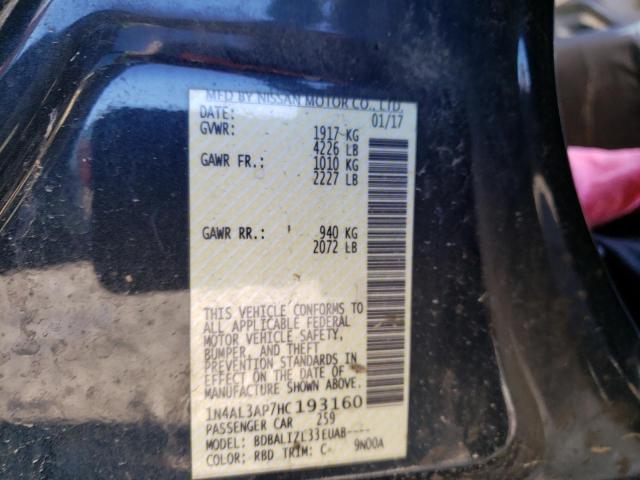 Photo 10 from auction – 2017 NISSAN ALTIMA 2.5 with VIN 1N4AL3AP7HC193160