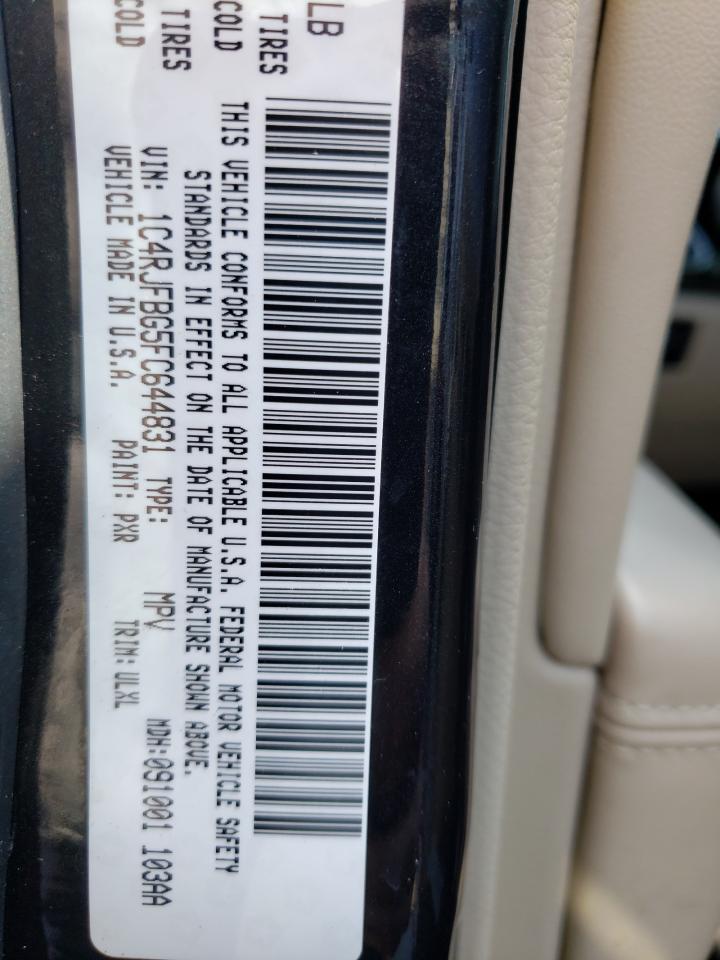 Photo 10 from auction – 2015 JEEP GRAND CHER with VIN 1C4RJFBG5FC644831