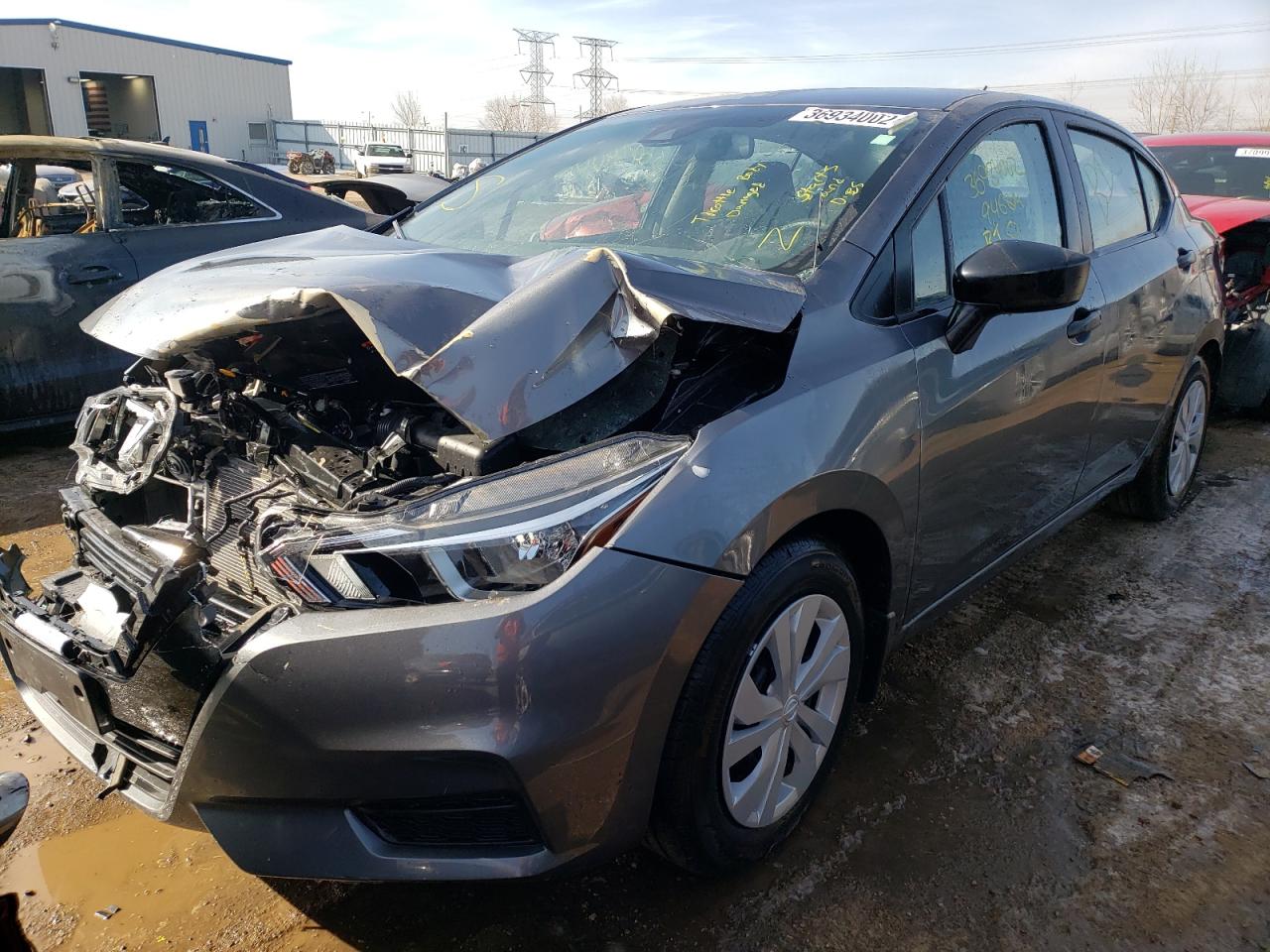 Photo 2 from auction – 2021 NISSAN VERSA S with VIN 3N1CN8DV5ML906904
