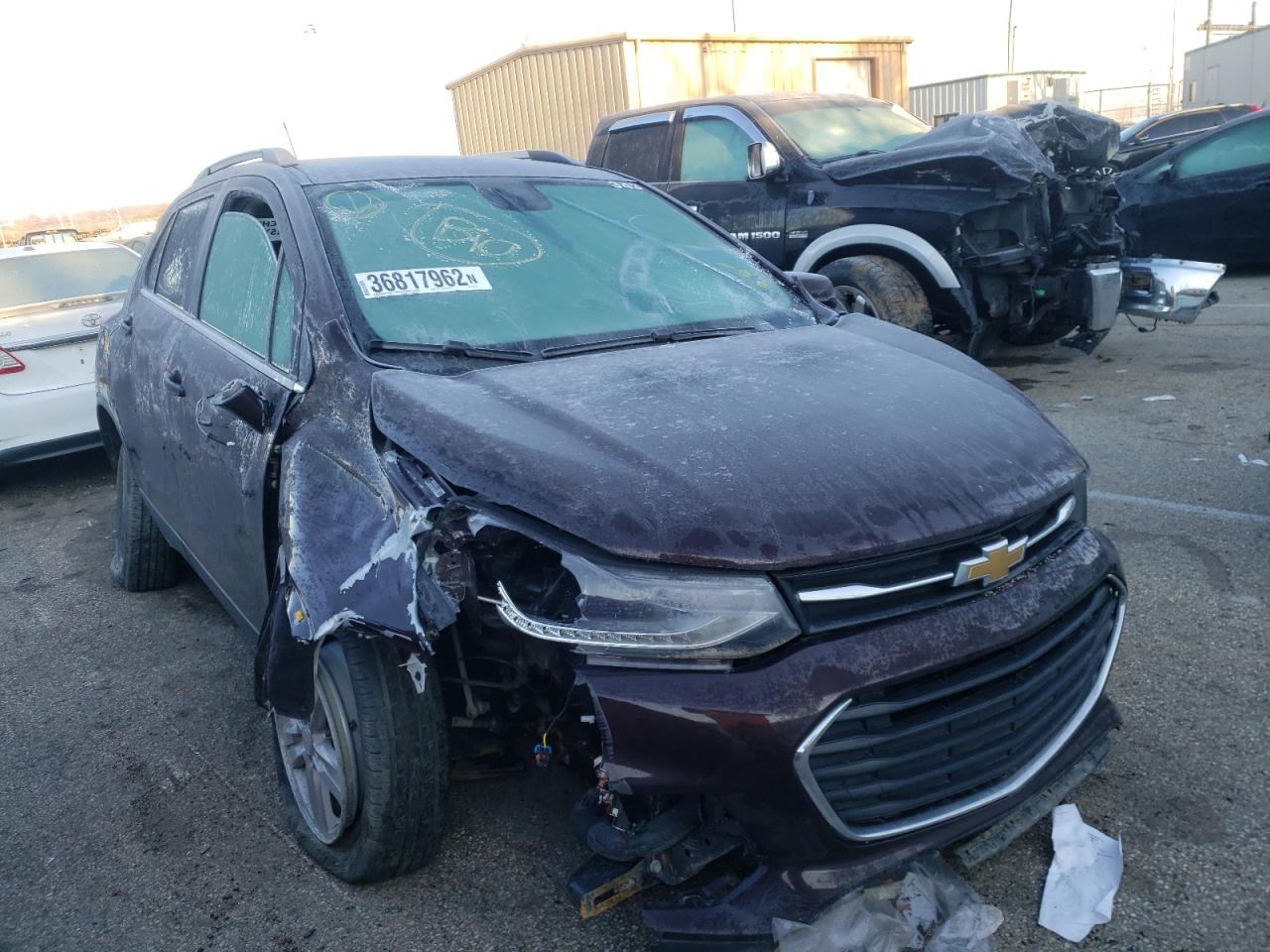Photo 1 from auction – 2020 CHEVROLET TRAX 1LT with VIN KL7CJPSB2LB331413