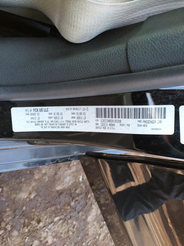 Photo 10 from auction – 2016 CHRYSLER 200 LIMITE with VIN 1C3CCCAB5GN165338