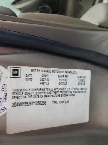 Photo 10 from auction – 2000 BUICK CENTURY LI with VIN 2G4WY55J5Y1280236