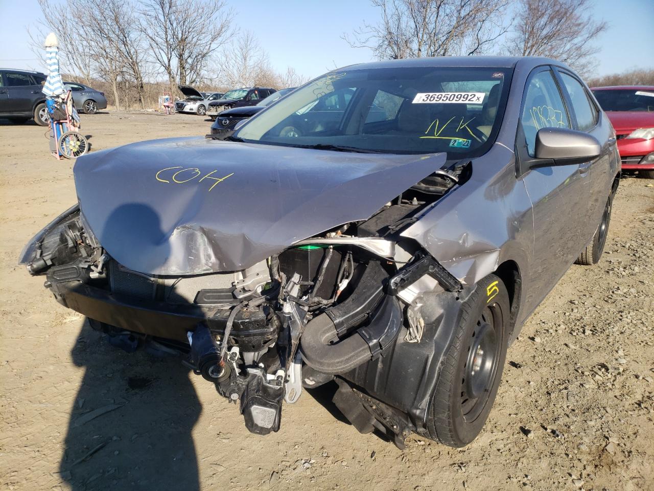 Photo 2 from auction – 2016 TOYOTA COROLLA L with VIN 2T1BURHE9GC564179