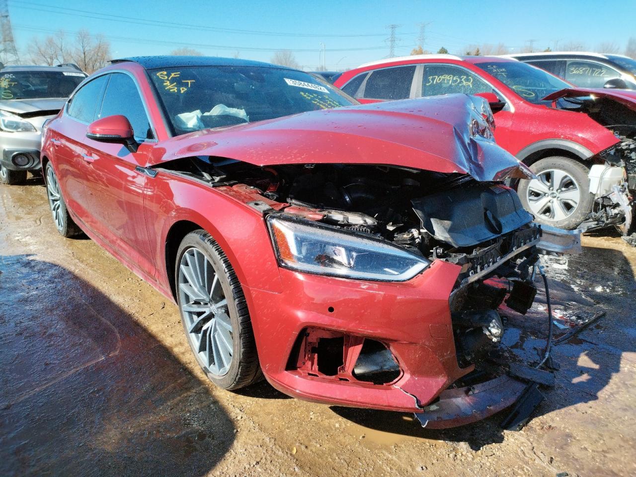AUDI A5 PREMIUM 2018 with VIN WAUBNCF52JA027207 - Photo from auction