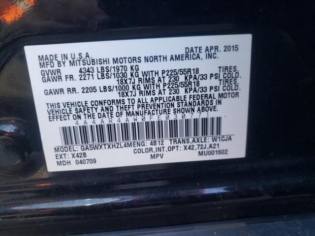Photo 10 from auction – 2015 MITSUBISHI OUTLANDER with VIN 4A4AR4AW0FE030771