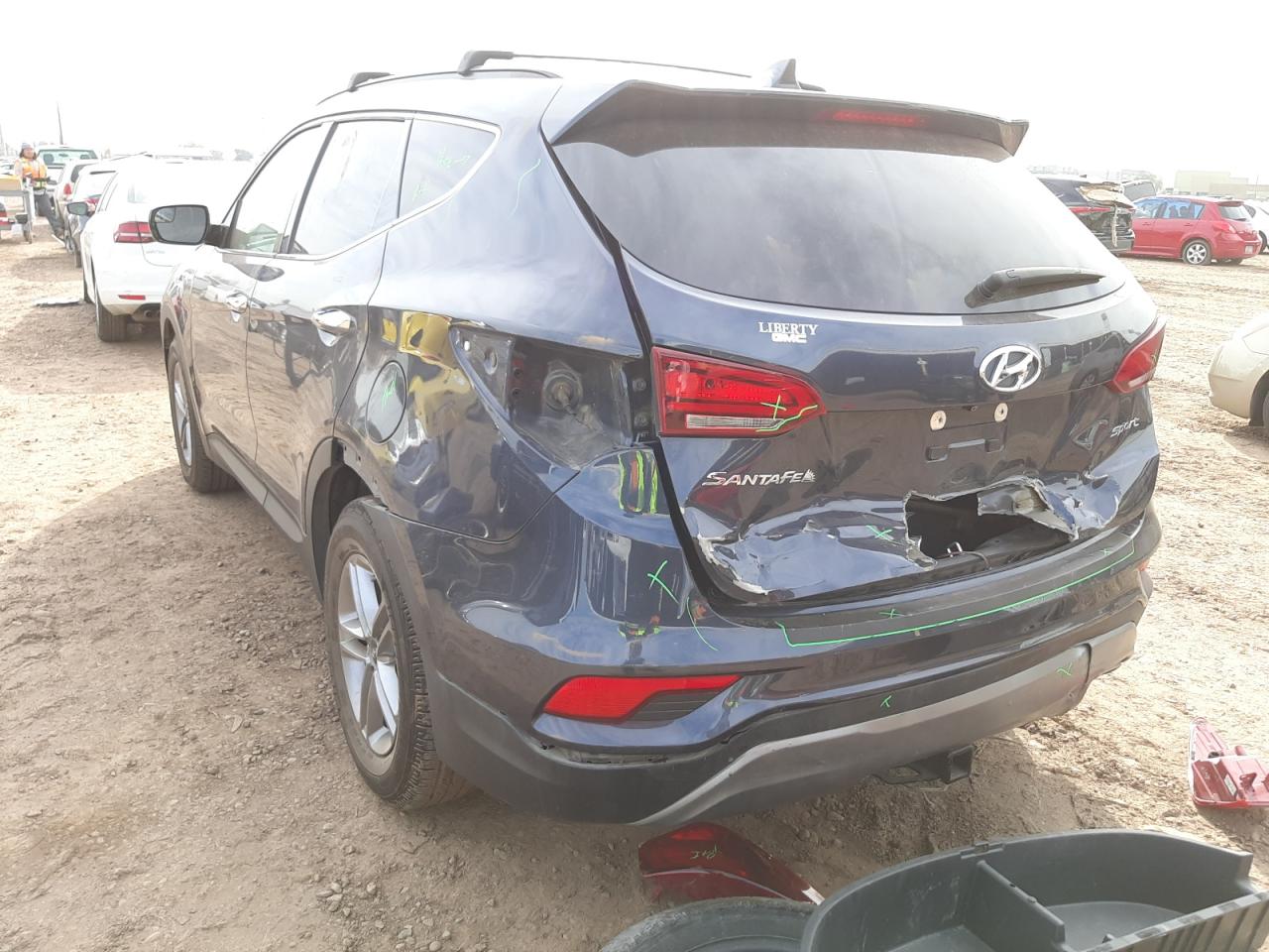 Photo 9 from auction – 2017 HYUNDAI SANTA FE S with VIN 5NMZU3LB3HH017641