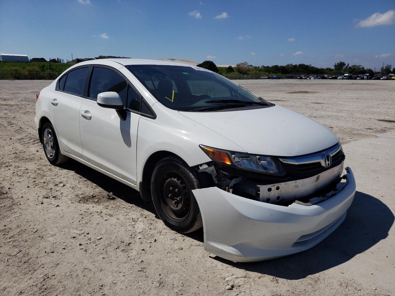 HONDA CIVIC LX 2012 with VIN 19XFB2E56CE057397 - Photo from auction