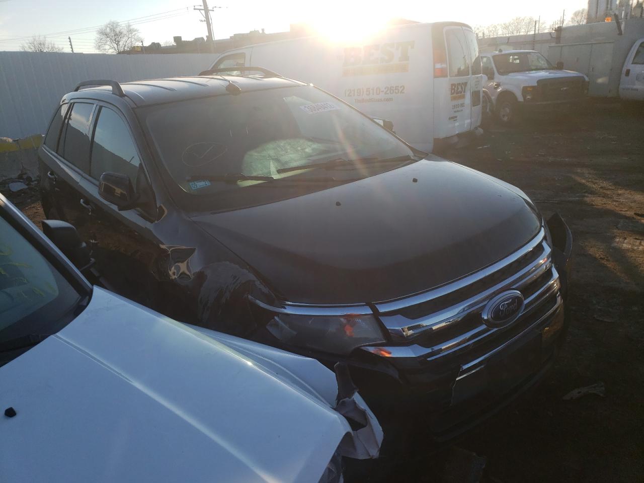 FORD EDGE SEL 2014 with VIN 2FMDK3JC4EBA90471 - Photo from auction