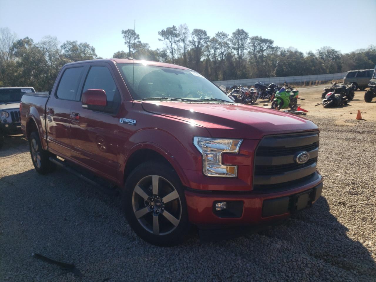 FORD F150 SUPER 2017 with VIN 1FTEW1CF5HKC11124 - Photo from auction
