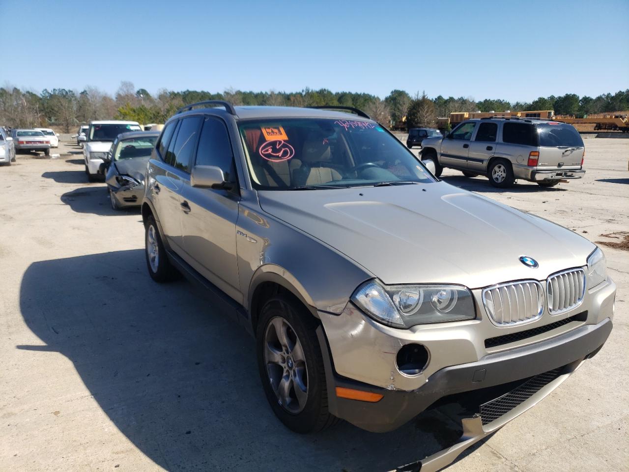 BMW X3 3.0SI 2007 with VIN WBXPC93437WF29626 - Photo from auction