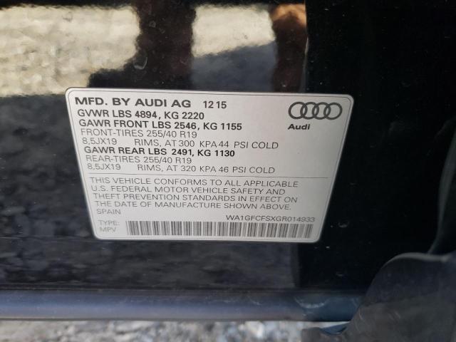 Photo 10 from auction – 2016 AUDI Q3 PRESTIG with VIN WA1GFCFSXGR014933