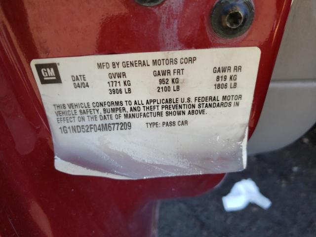 Photo 10 from auction – 2004 CHEVROLET CLASSIC with VIN 1G1ND52F04M677209
