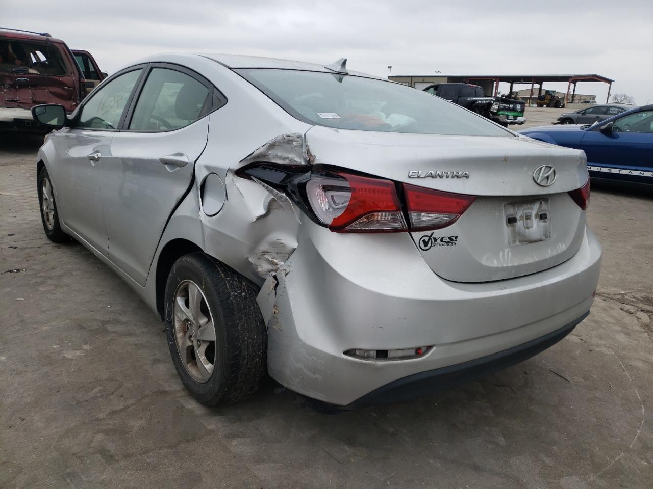 Photo 3 from auction – 2014 HYUNDAI ELANTRA SE with VIN KMHDH4AE2EU079954