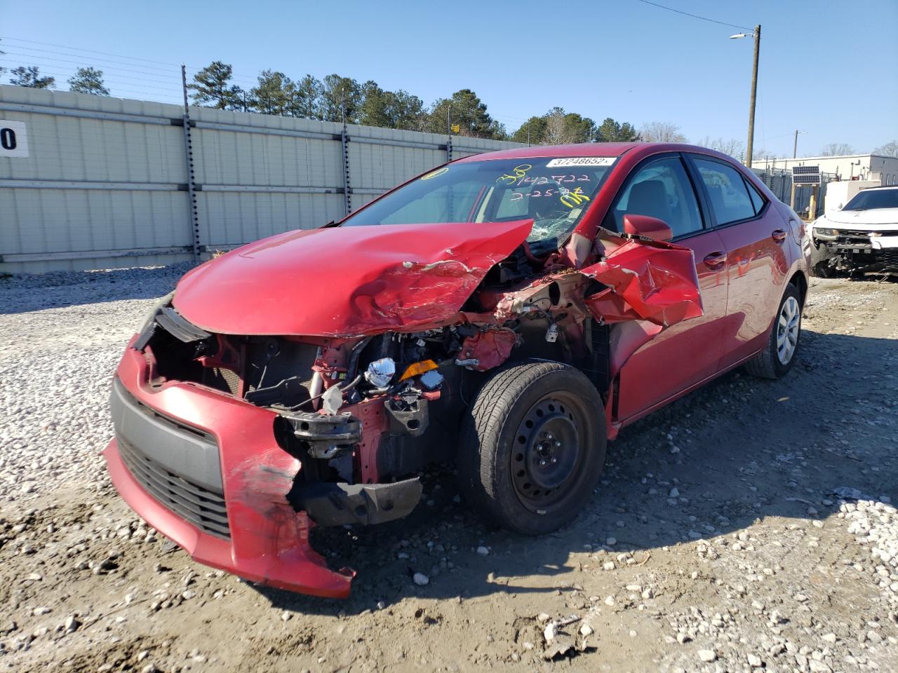 Photo 2 from auction – 2014 TOYOTA COROLLA L with VIN 2T1BURHE2EC142722