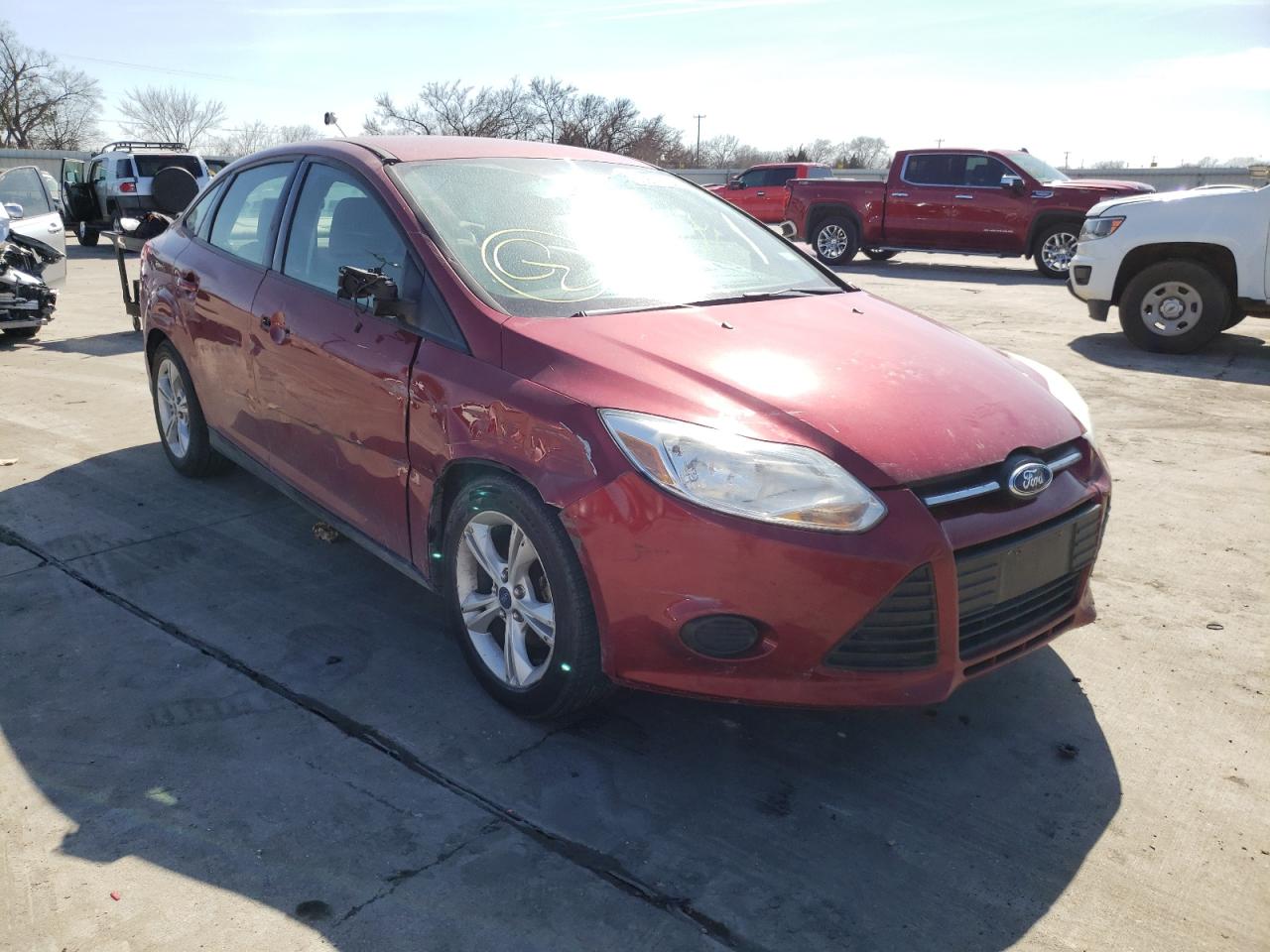 FORD FOCUS SE 2014 with VIN 1FADP3F27EL453633 - Photo from auction