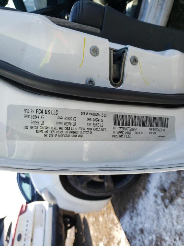 Photo 10 from auction – 2015 DODGE DART SXT with VIN 1C3CDFBB6FD266650