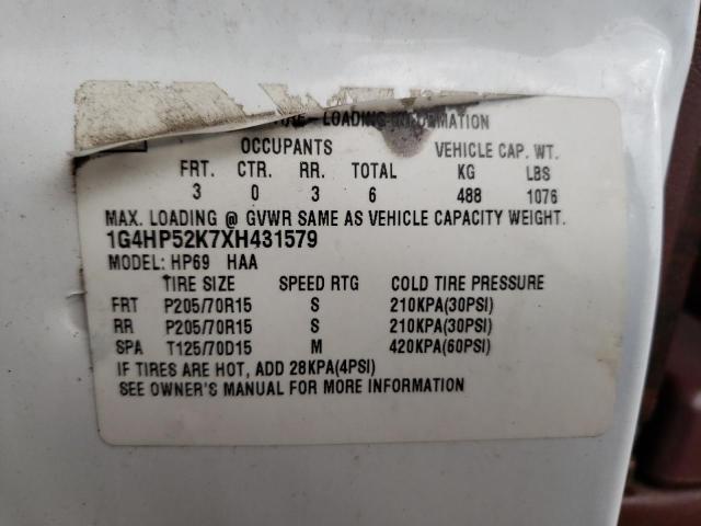 Photo 10 from auction – 1999 BUICK LESABRE CU with VIN 1G4HP52K7XH431579