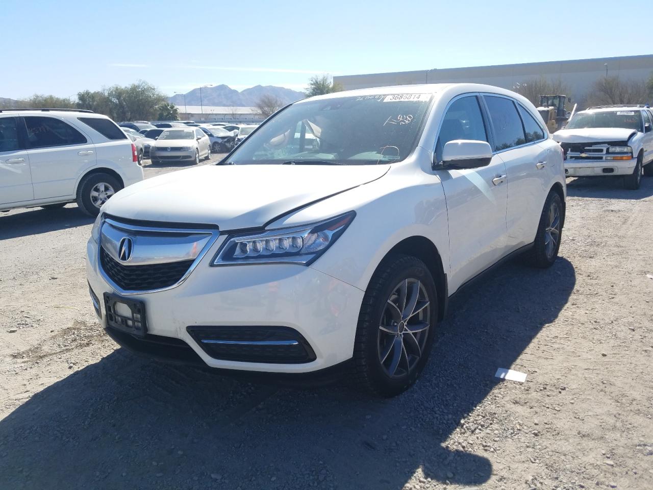 Photo 2 from auction – 2015 ACURA MDX TECHNO with VIN 5FRYD4H49FB007298